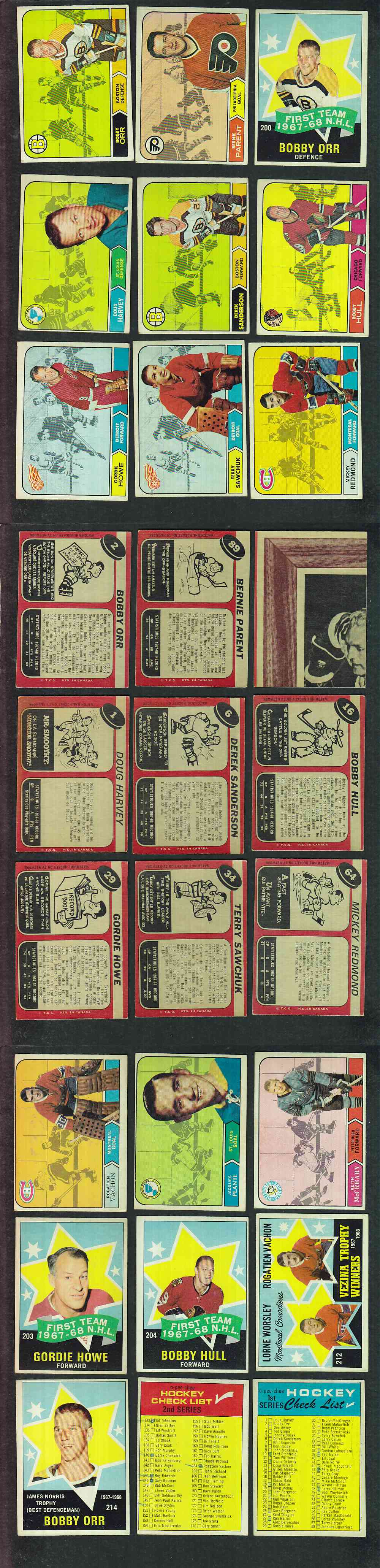 1968-69 O-PEE-CHEE HOCKEY CARD FULL SET 216/216 photo