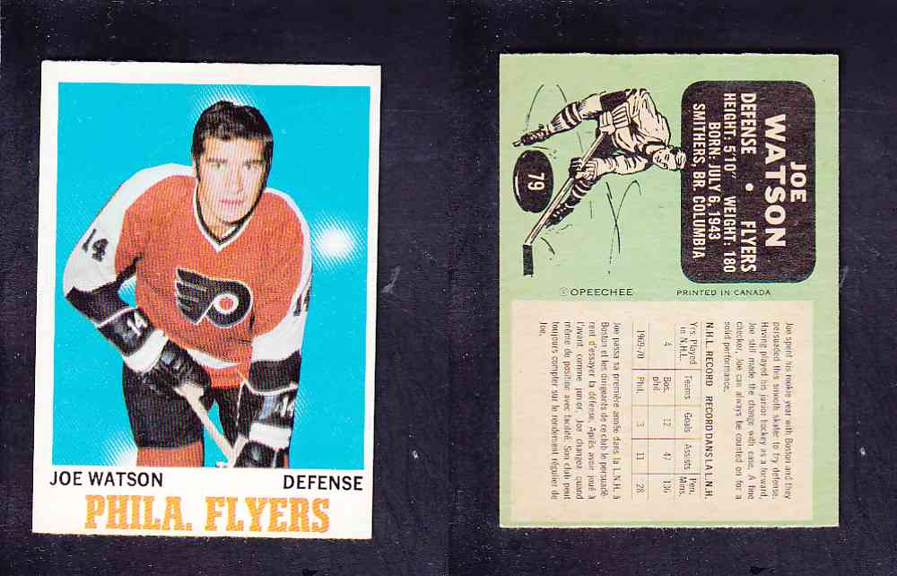 1970-71 O-PEE-CHEE HOCKEY CARD #79 J. WATSON photo