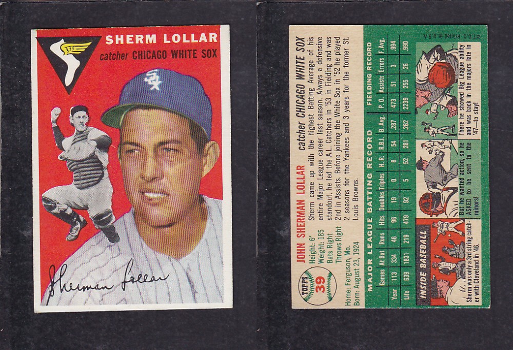 1952 TOPPS BASEBALL CARD #39 S. LOLLAR photo