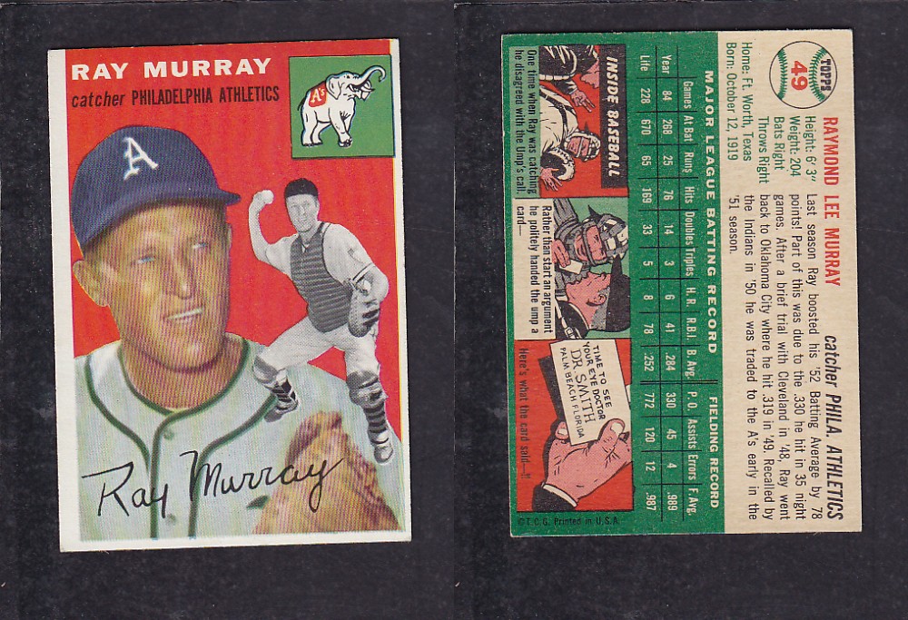 1952 TOPPS BASEBALL CARD #49 R. MURRAY photo