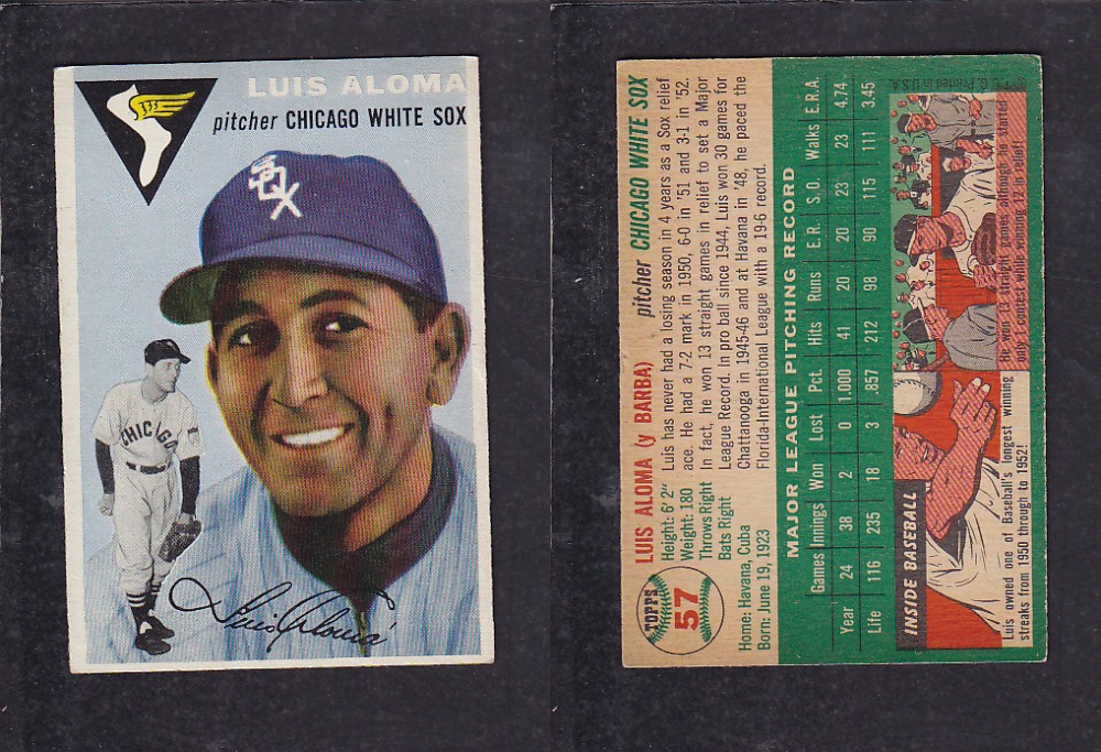 1952 TOPPS BASEBALL CARD #57 L. ALOMA photo