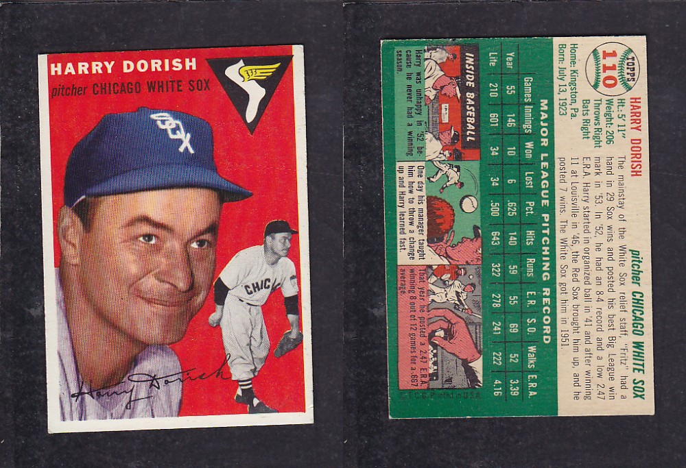 1952 TOPPS BASEBALL CARD #110 H. DORISH photo