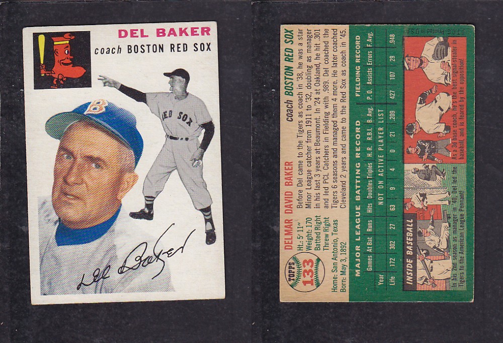 1952 TOPPS BASEBALL CARD #133 D. BAKER photo