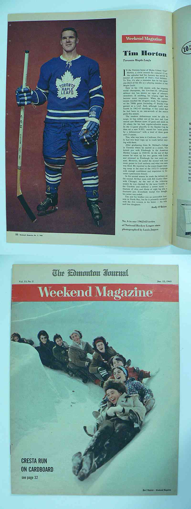 1963 WEEKEND FULL MAGAZINE T.HORTON PHOTO photo