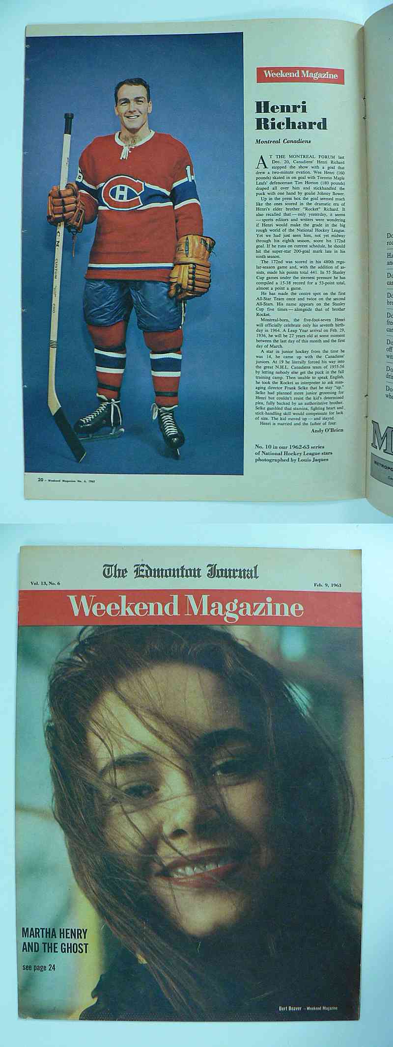 1963 WEEKEND FULL MAGAZINE H.RICHARD PHOTO photo