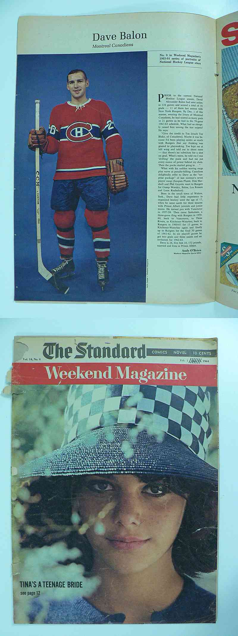 1964 WEEKEND FULL MAGAZINE D.BALON PHOTO photo