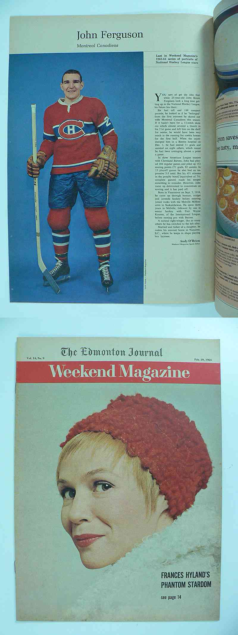 1964 WEEKEND FULL MAGAZINE J.FERGUSON PHOTO photo