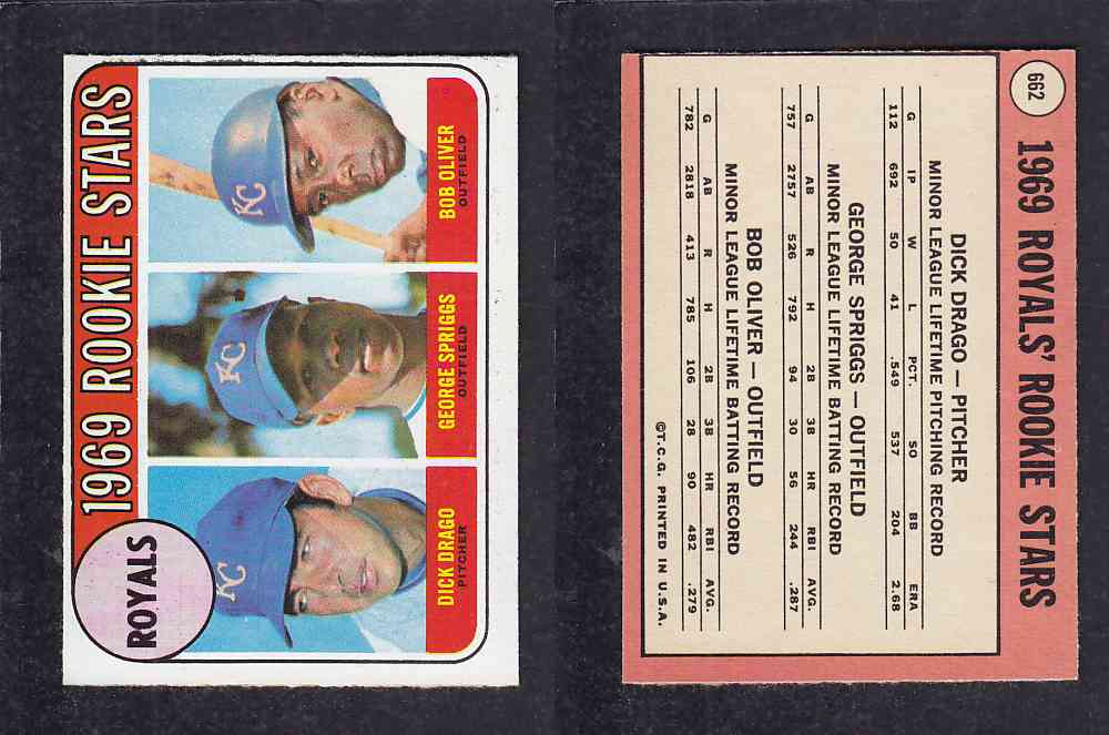 1969 TOPPS BASEBALL CARD #662   1969  ROOKIE STARS photo