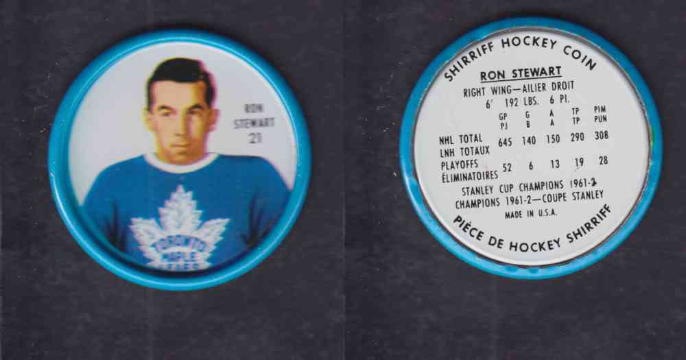 1962-63 SHIRRIFF HOCKEY COIN #21 R. STEWART photo