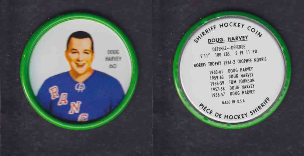 1962-63 SHIRRIFF HOCKEY COIN #59 J. PLANTE photo