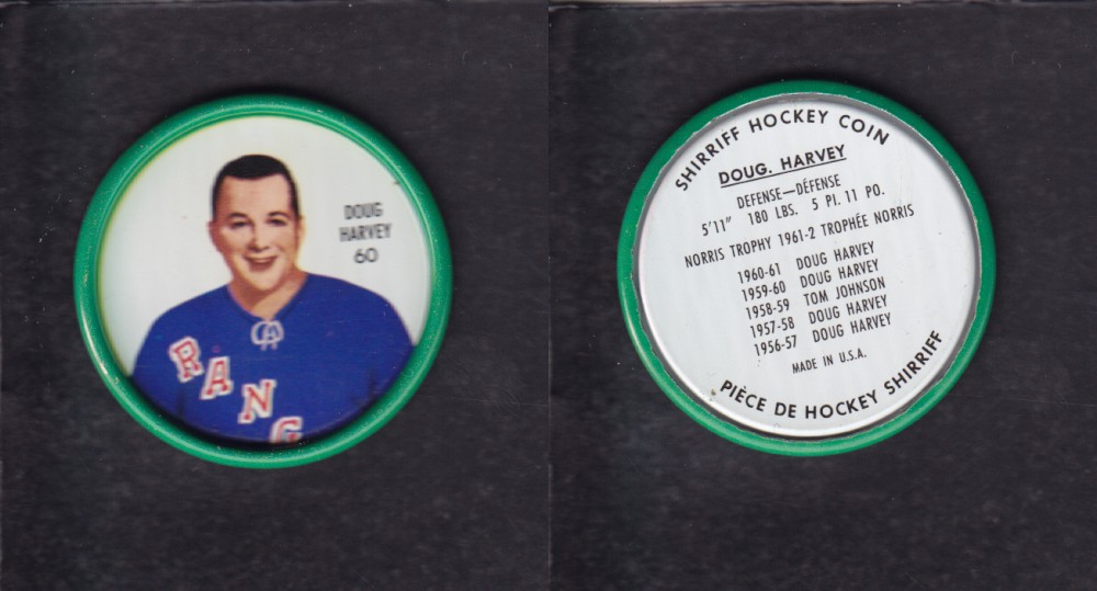 1962-63 SHIRRIFF HOCKEY COIN #60 D. HARVEY photo