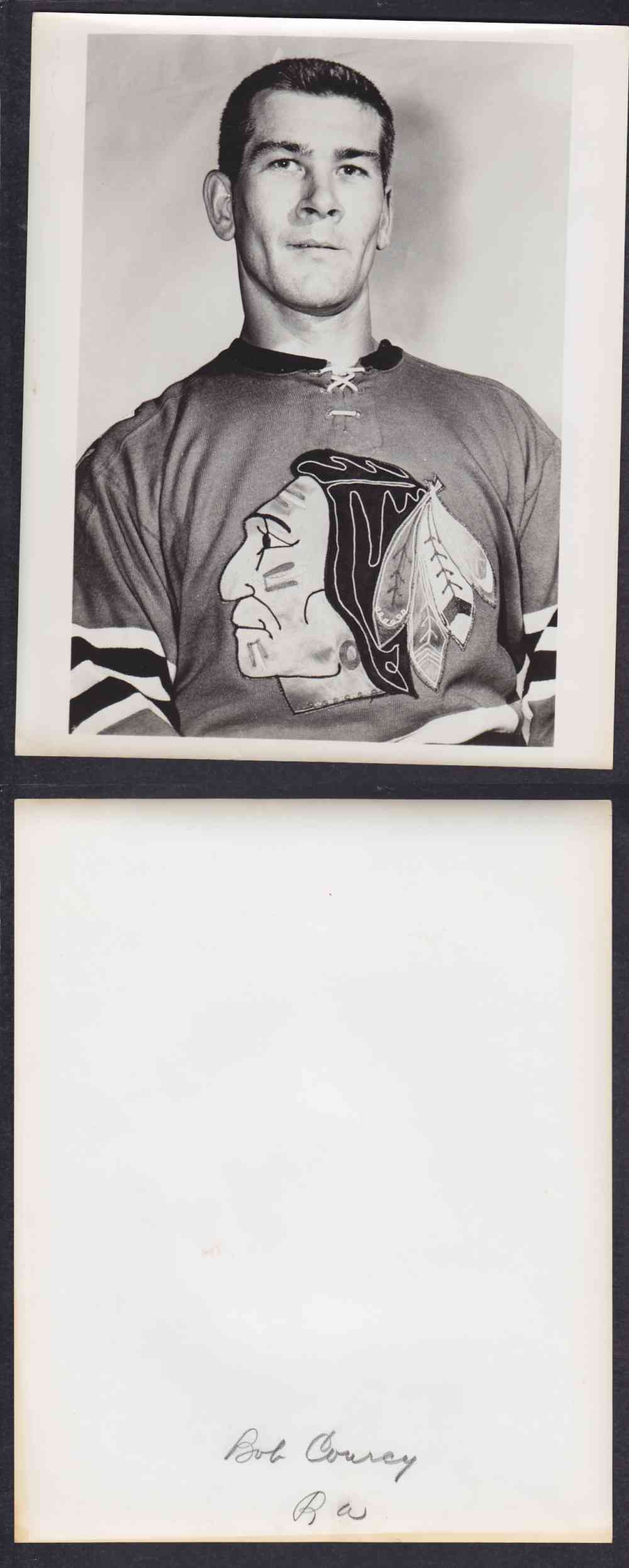 1950'S CHICAGO BLACKHAWKS PHOTO B. COURCY photo