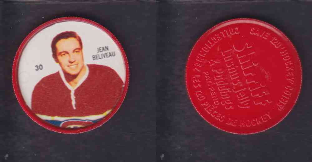 1960-61 SHIRRIFF HOCKEY COIN  #30  J. BELIVEAU photo