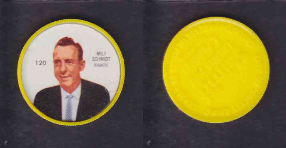 1960-61 SHIRRIFF HOCKEY COIN  #120  M. SCHMIDT photo