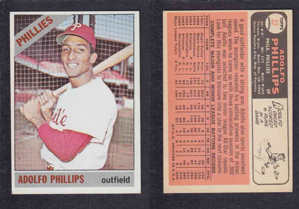 1966  TOPPS BASEBALL CARD  #31  A. PHILLIPS photo