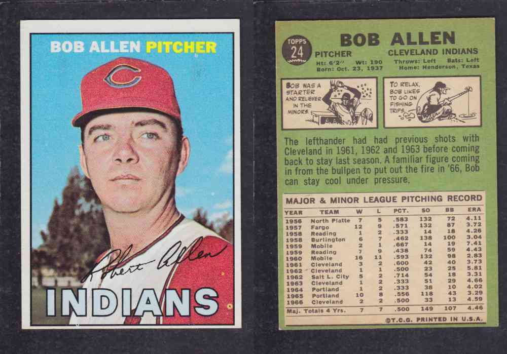 1967   TOPPS BASEBALL CARD  #24  B. ALLEN photo