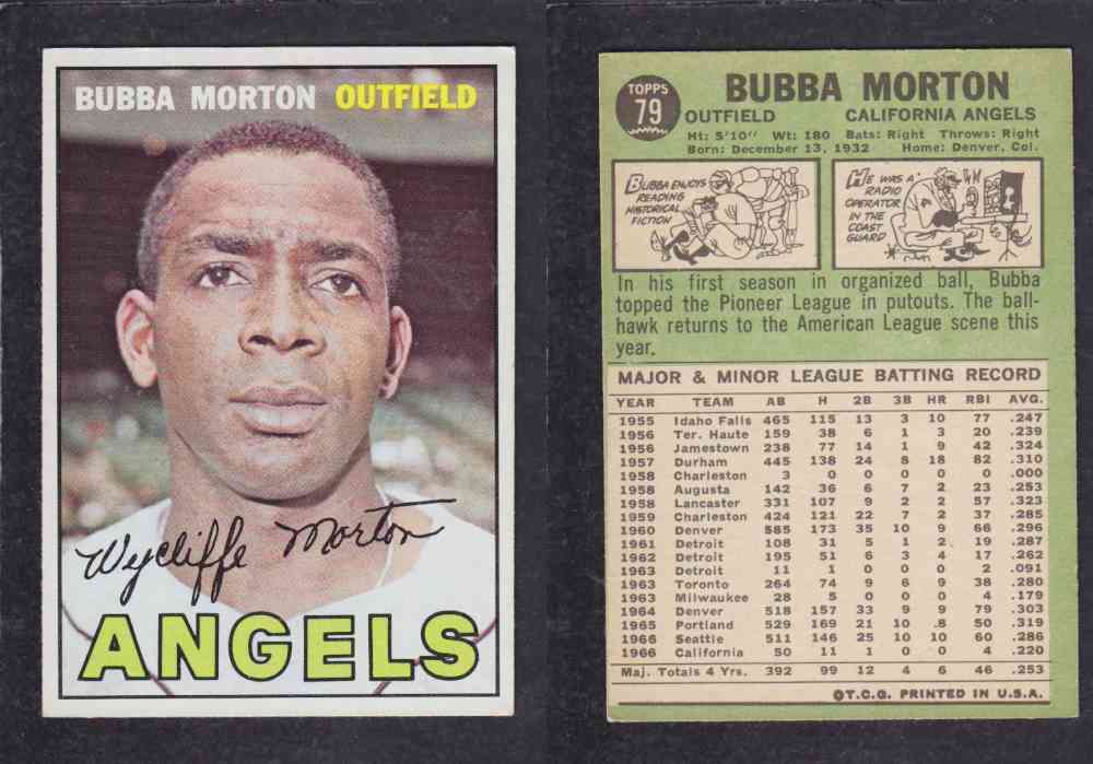 1967   TOPPS BASEBALL CARD  #79  B. MORTON photo