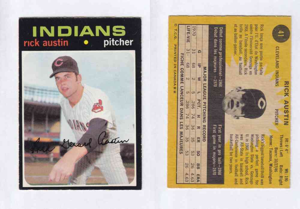 1971 O-PEE-CHEE BASEBALL CARDS #41  R. AUSTIN photo