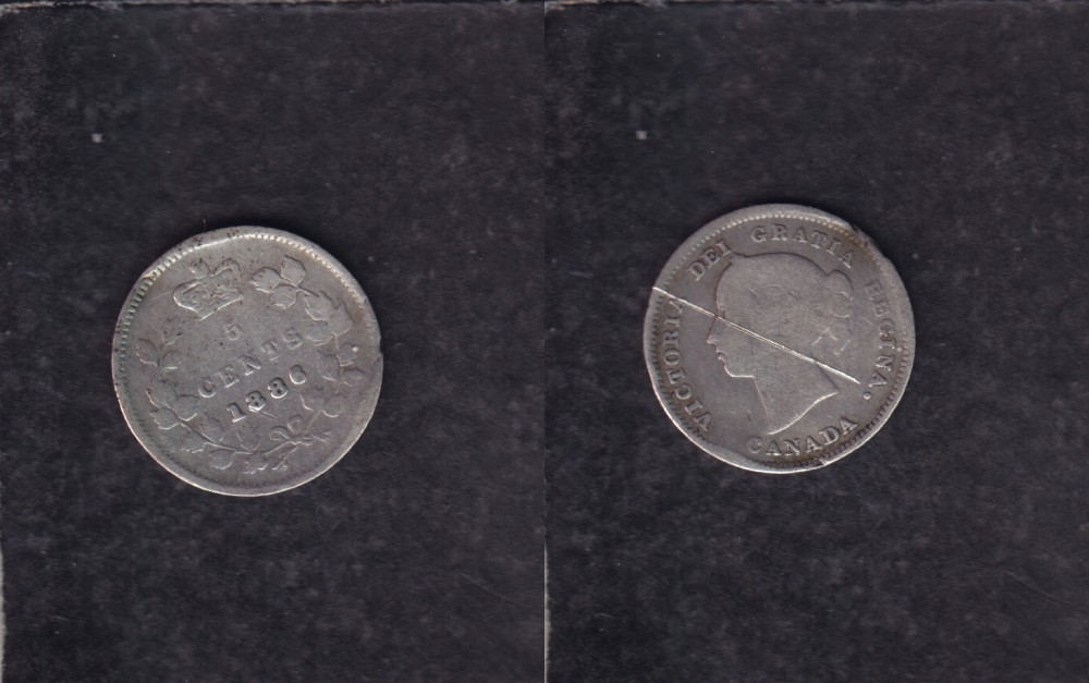 1886 CANADA 0.05$ CENTS SILVER COIN photo 1886 CANADA 0.05$ CENTS SILVER COIN photo