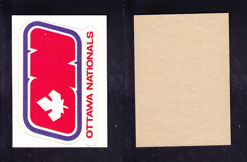 1972-73 O-P-C WHA TEAM EMBLEM OTTAWA NATIONALS photo