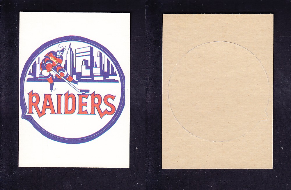 1972-73 O-P-C WHA TEAM EMBLEM NEW YORK RAIDERS photo