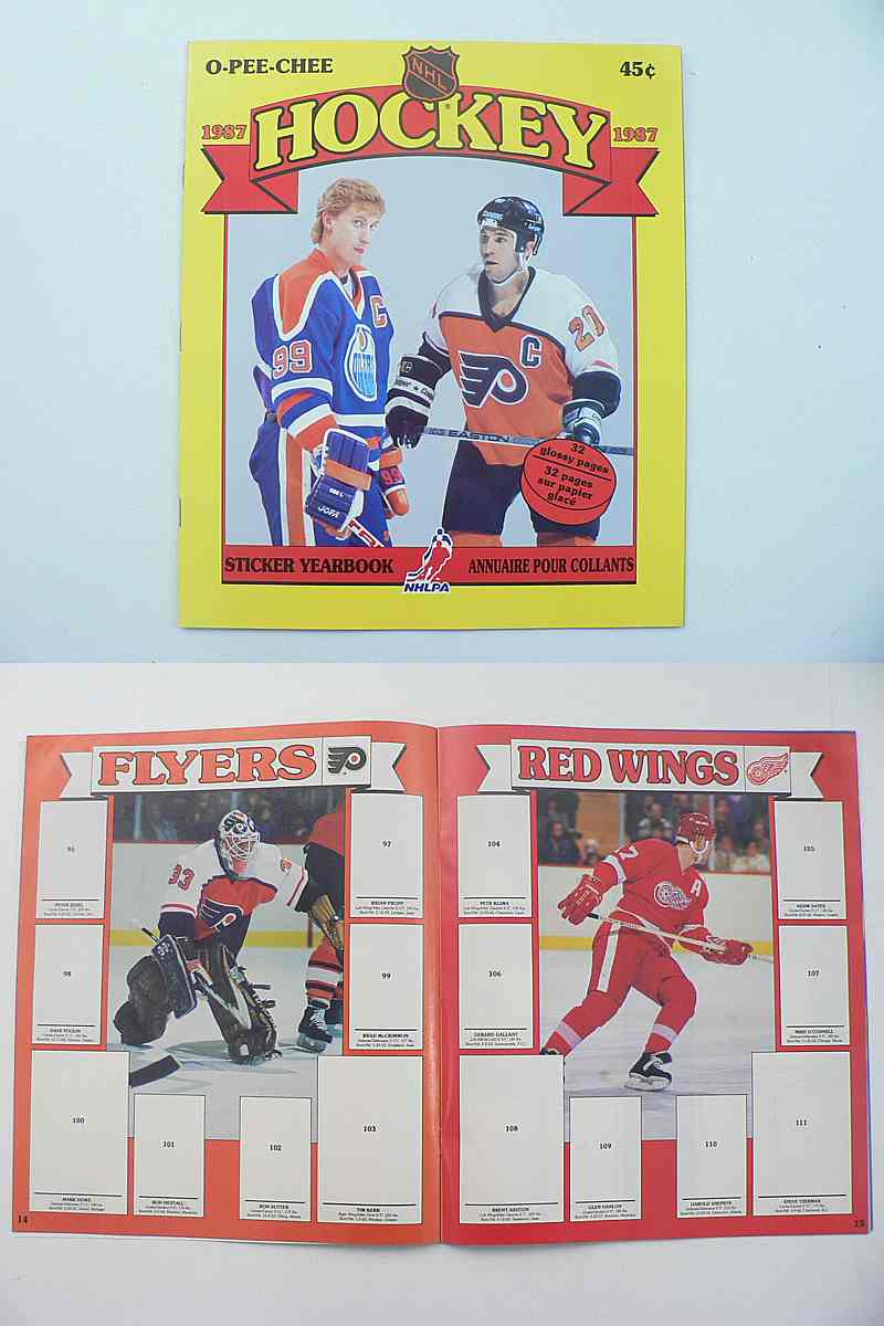 1987-88 O-PEE-CHEE NHL STICKERS EMPTY ALBUM photo