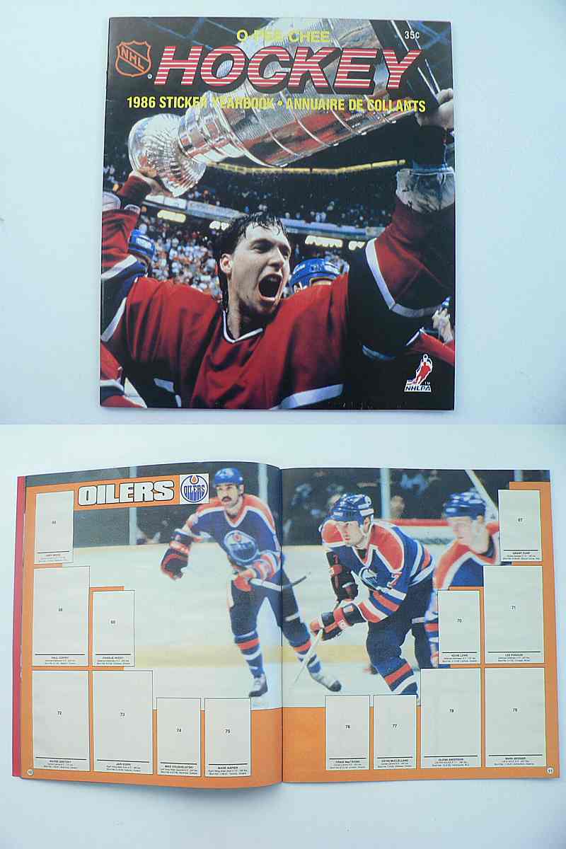 1986-87 O-PEE-CHEE NHL STICKERS EMPTY ALBUM photo