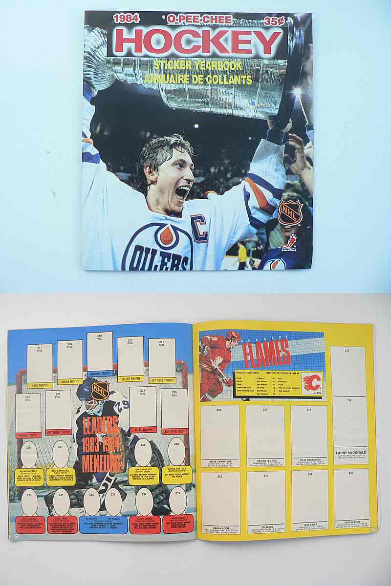 1984-85 O-PEE-CHEE NHL STICKERS EMPTY ALBUM photo