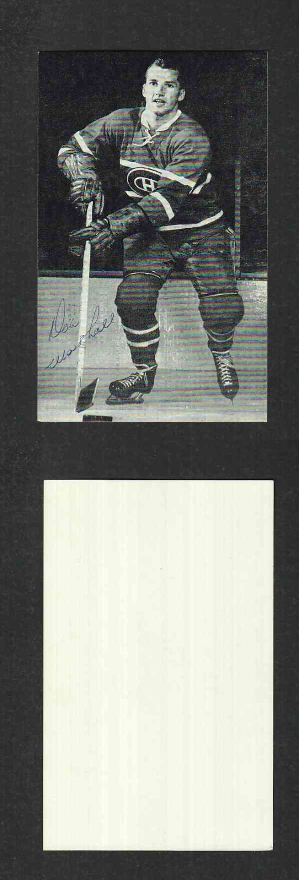 1950'S MONTREAL CANADIENS D. MARSHALL  AUTOGRAPHED POST CARD photo