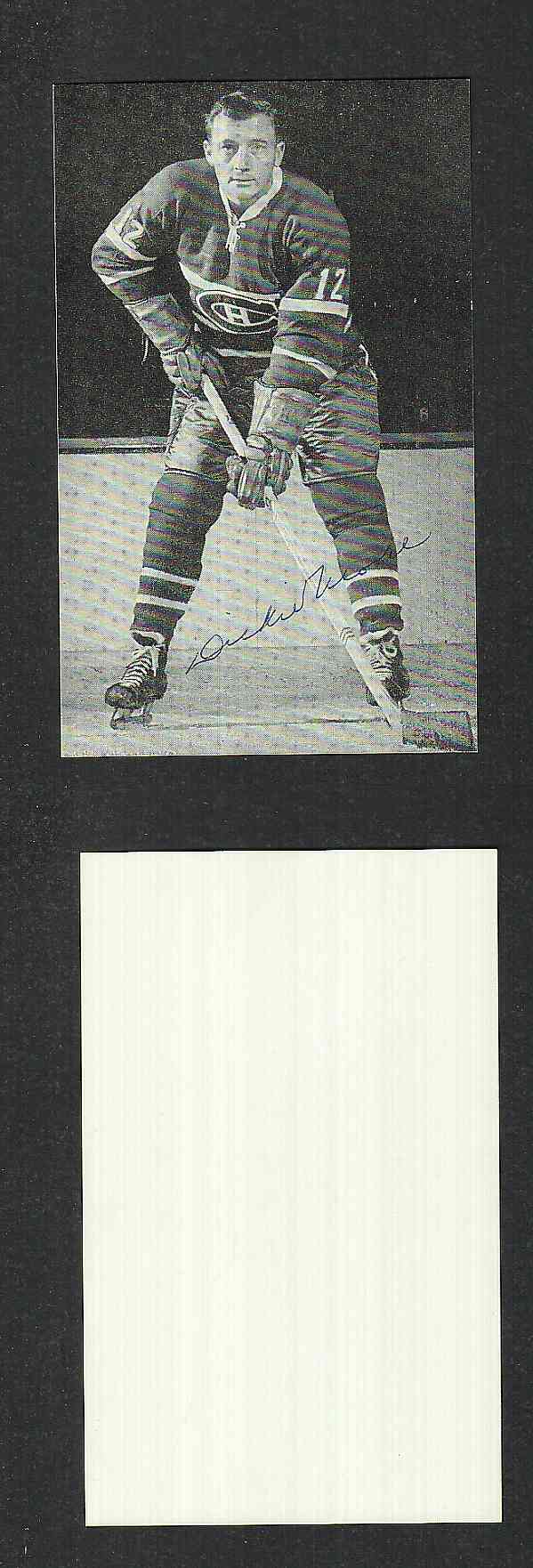 1950'S MONTREAL CANADIENS D. MOORE AUTOGRAPHED POST CARD photo