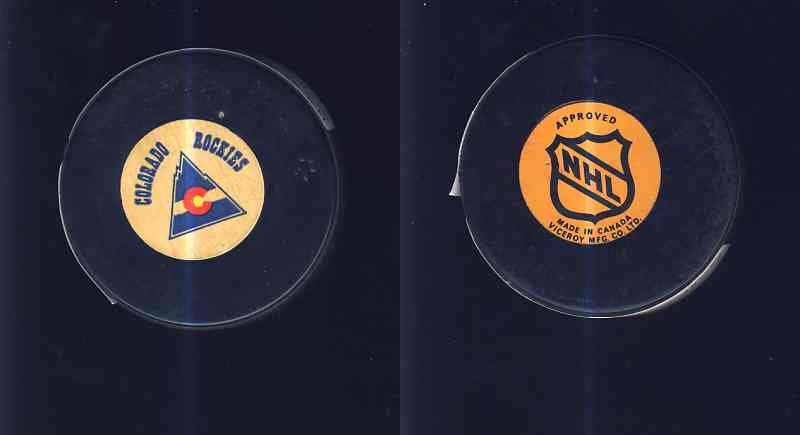 1975-83 NHL VICEROY COLORADO ROCKIES GAME PUCK photo