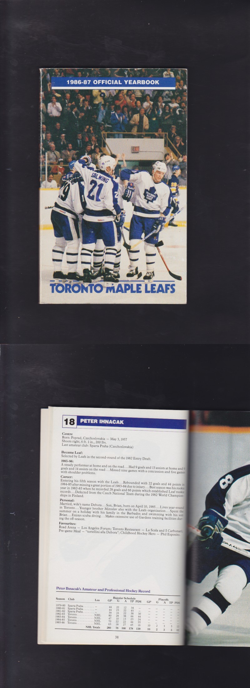 1986-87 TORONTO MAPLE LEAFS YEARBOOK photo