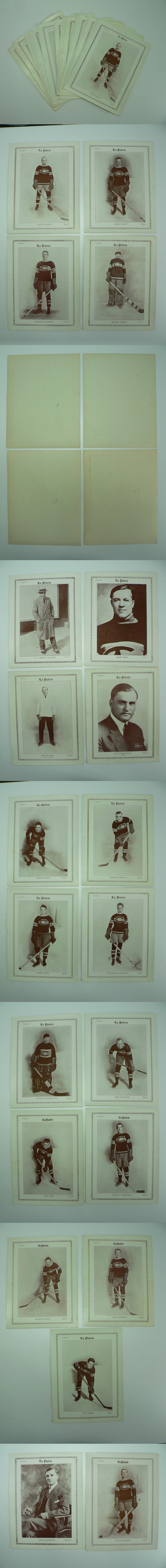 1927-28 LA PATRIE MONTREAL CANADIENS PHOTO FULL SET 21/21 photo 1927-28 LA PATRIE MONTREAL CANADIENS PHOTO FULL SET 21/21 photo