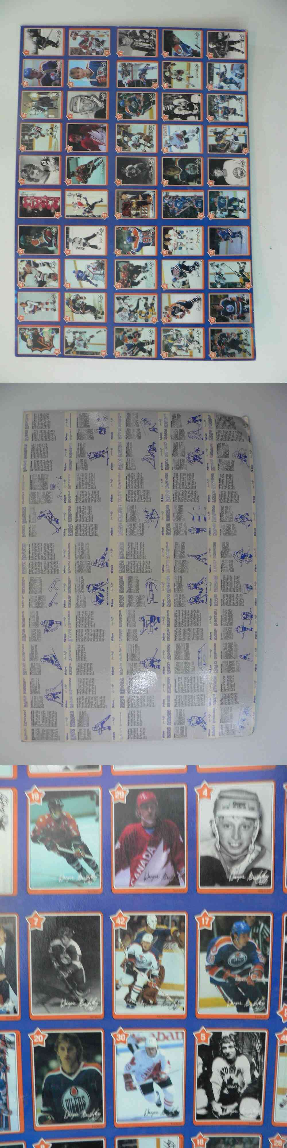 1982-83 NEILSON WAYNE GRETZKY CARD FULL SET UNCUT SHEET photo