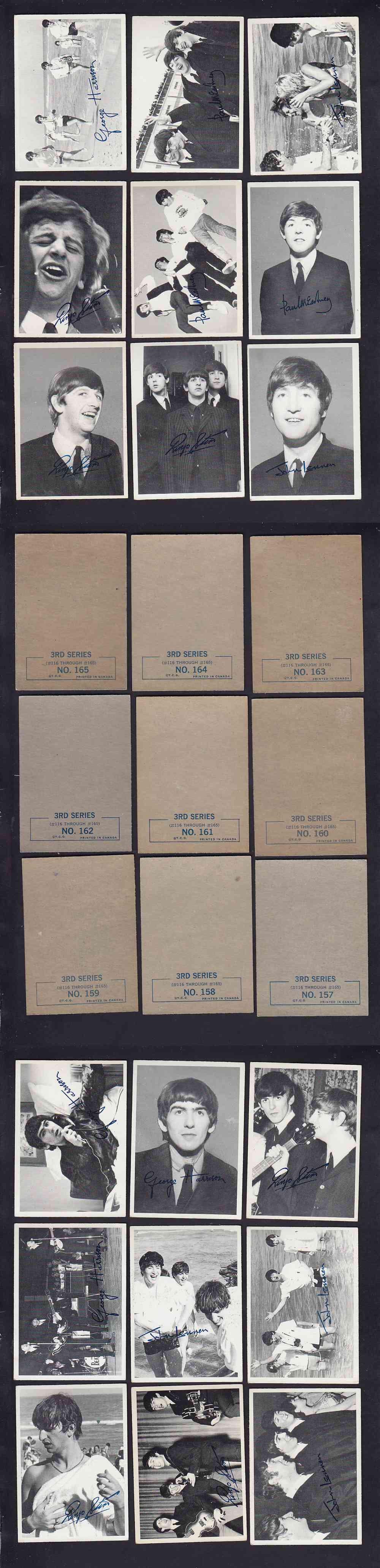 1964 TOPPS CANADA BEATLES CARD SER.3 FULL SET 48/48 photo