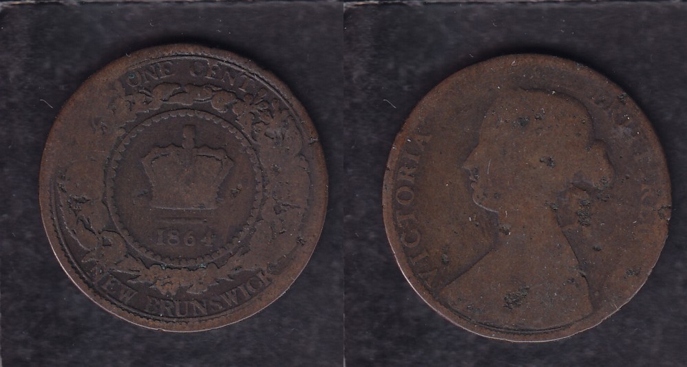 1864 CANADA NEW BRUNSWICK 0.01$ CENT COIN photo 1864 CANADA NEW BRUNSWICK 0.01$ CENT COIN photo