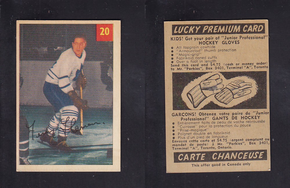 1954-55 PARKHURST HOCKEY CARD #20 F. FLAMAN photo