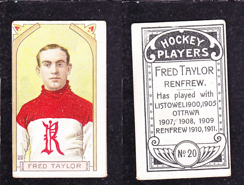 1911-12 C55 IMPERIAL TOBACCO HOCKEY CARD #20 F. TAYLOR photo