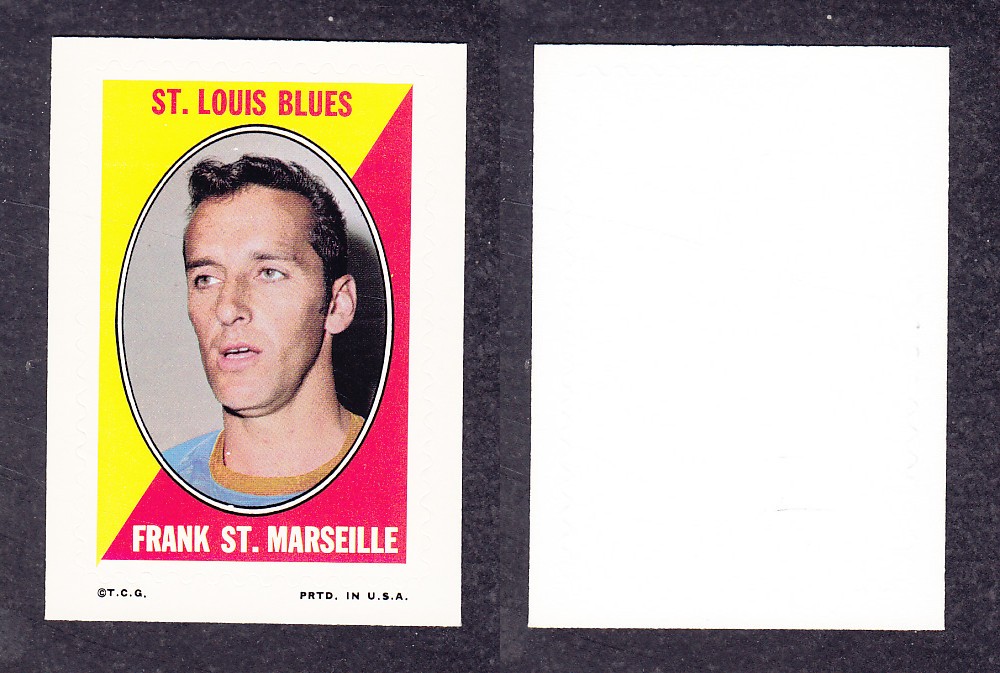 1970-71 O-PEE-CHEE STICKER STAMPS F. ST. MARSEILLE photo