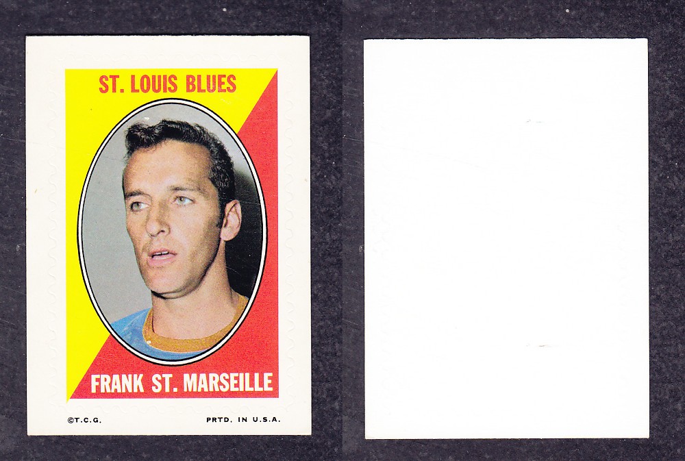 1970-71 O-PEE-CHEE STICKER STAMPS F. ST. MARSEILLE photo