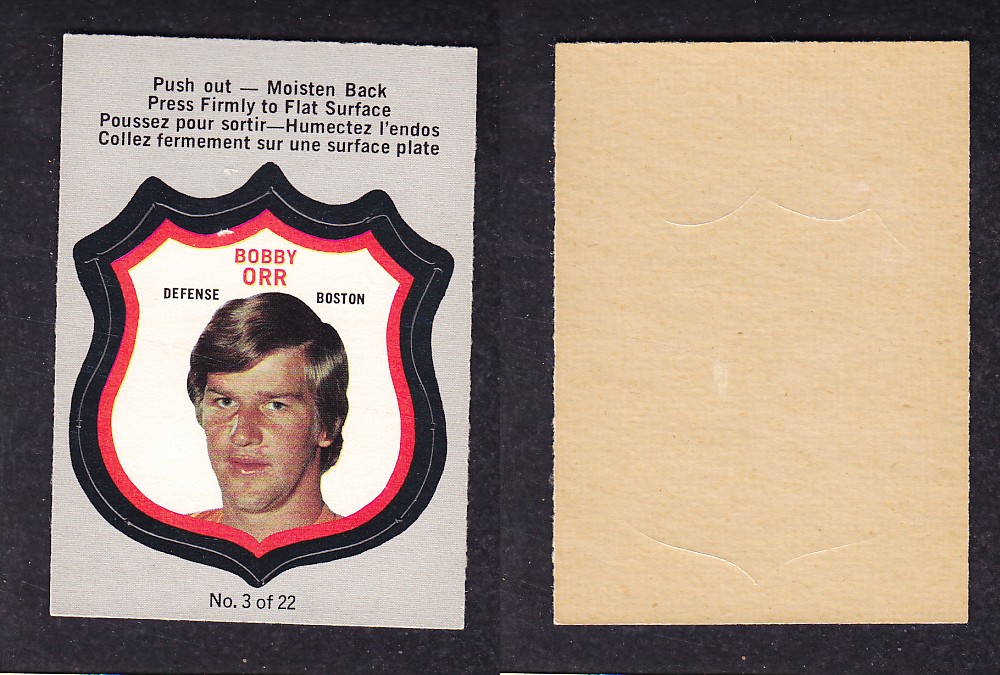 1972-73 O-PEE-CHEE PLAYER CRESTS #3 B. ORR photo