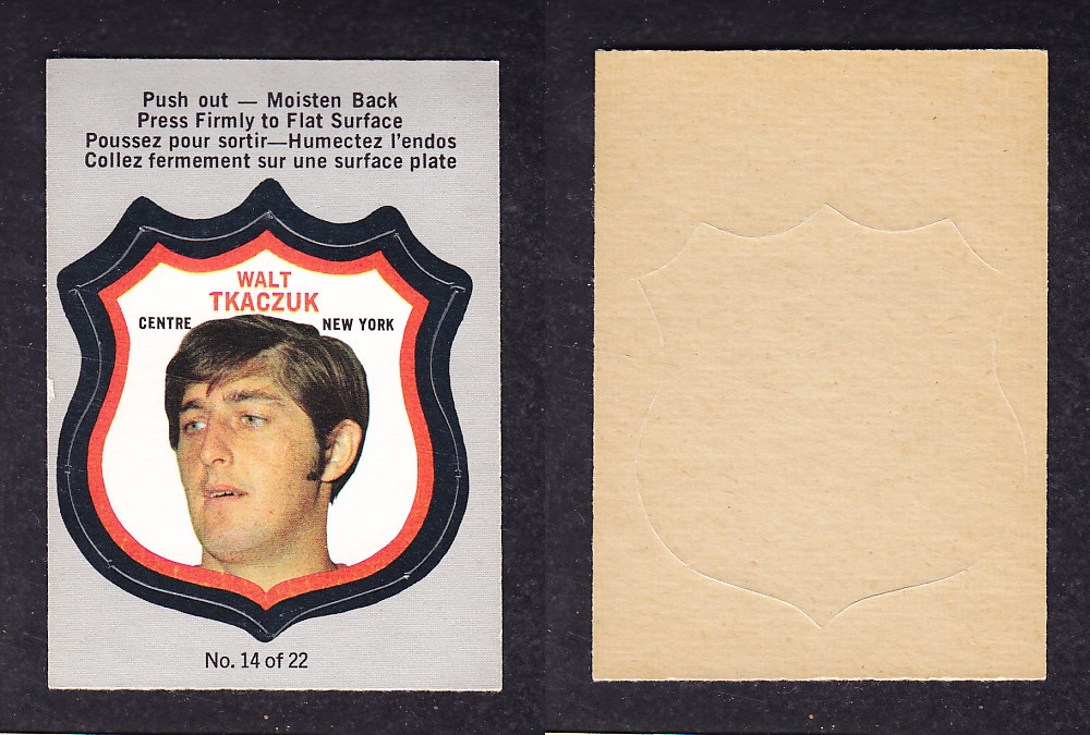 1972-73 O-PEE-CHEE PLAYER CRESTS #14 W. TKACZUK photo