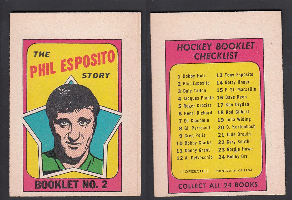 1971-72 O-PEE-CHEE STORY BOOKLET ENGLISH #2 P. ESPOSITO photo