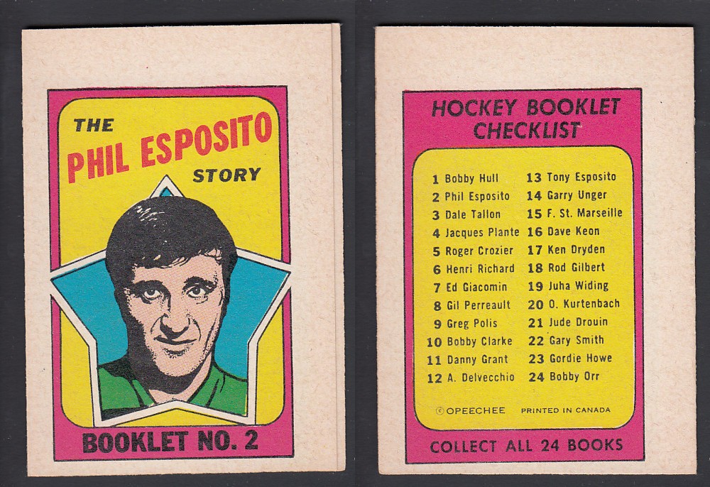 1971-72 O-PEE-CHEE STORY BOOKLET ENGLISH #2 P. ESPOSITO photo