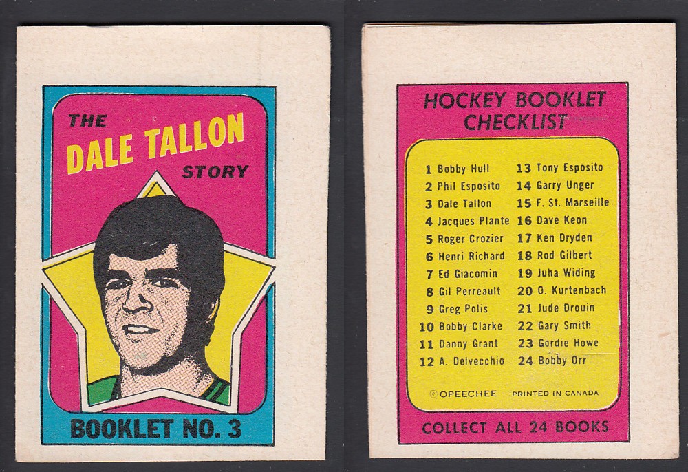 1971-72 O-PEE-CHEE STORY BOOKLET ENGLISH #3 D. TALLON photo