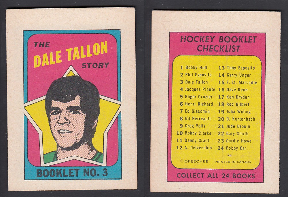 1971-72 O-PEE-CHEE STORY BOOKLET ENGLISH #3 D. TALLON photo