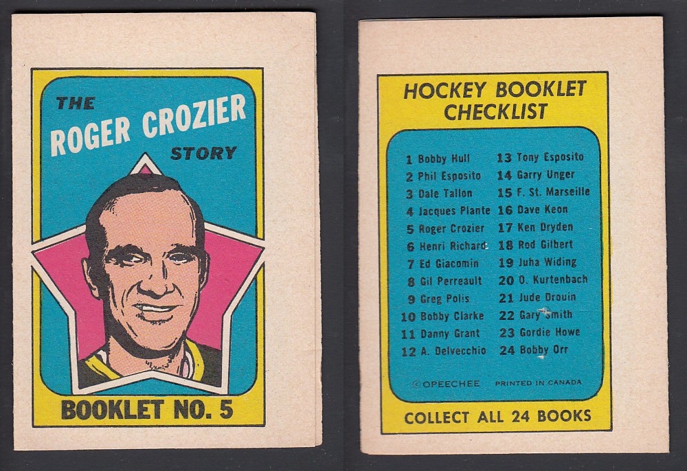 1971-72 O-PEE-CHEE STORY BOOKLET ENGLISH #5 R. CROZIER photo