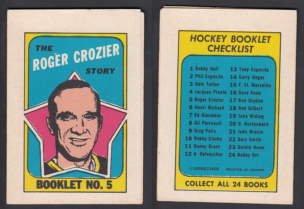 1971-72 O-PEE-CHEE STORY BOOKLET ENGLISH #5 R. CROZIER photo