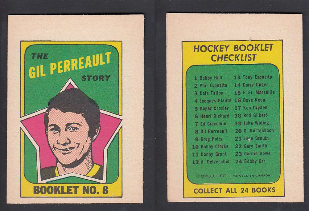 1971-72 O-PEE-CHEE STORY BOOKLET ENGLISH #8 G. PERREAULT photo