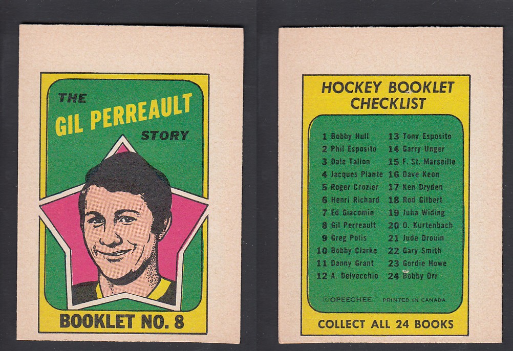 1971-72 O-PEE-CHEE STORY BOOKLET ENGLISH #8 G. PERREAULT photo